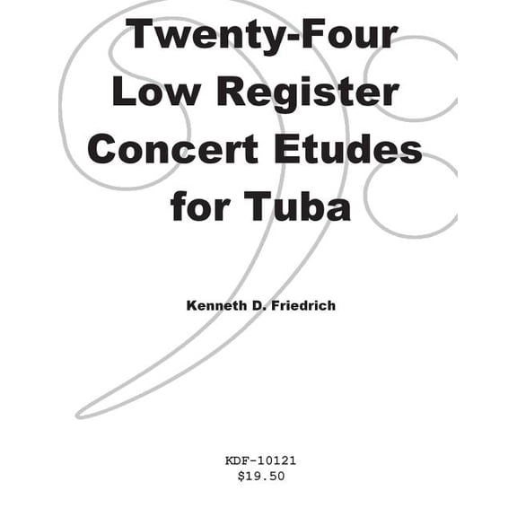 Twenty-Four Low-Register Concert Etudes for Tuba (Paperback)