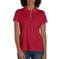 thumbnail image 2 of Hanes Polo de Performance Sport Cool DRI pour Femmes, m, Rouge Foncé, 2 of 4