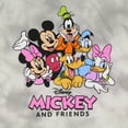 thumbnail image 2 of Disney Women's Mickey and Friends The Whole Gang Tie-Dye Graphic Print Adult T-shirt, 2 of 4