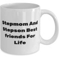 thumbnail image 2 of Unique Stepmom 11oz 15oz Mug, Stepmom And Stepson Best friends For Life, For Mom, Present From Daughter, Cup For Stepmom, 2 of 2