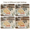thumbnail image 7 of ODIKA 4'x6' Earthy Tones Mid-Century Modern Design Washable Area Rug Abstract Botanical Pattern with Retro Flair for Home Office, Under Desk, Non-Slip Chair-Friendly, Flatwoven, 7 of 7