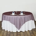 thumbnail image 4 of BalsaCircle 60" x 60" Burgundy Sheer Organza Table Overlays Wedding Party Tablecloth, 4 of 6