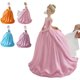 thumbnail image 2 of Girl Tissue Box Princess Figurine Tissues Dispenser With Flying Skirt, 2 of 2