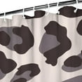 thumbnail image 3 of Beige and Black Of Leopard Print Shower Curtain 36"x72" ,Bathroom Decorative Shower Curtains Set with 12 Hooks,Modern Waterproof Washable Shower Curtain, 3 of 6