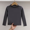 thumbnail image 6 of Mgmyaa Base Layers for Girls Winter Velvet Long Sleeve Round Neck Top Soft Warm Shirt for Kids, 6 of 6