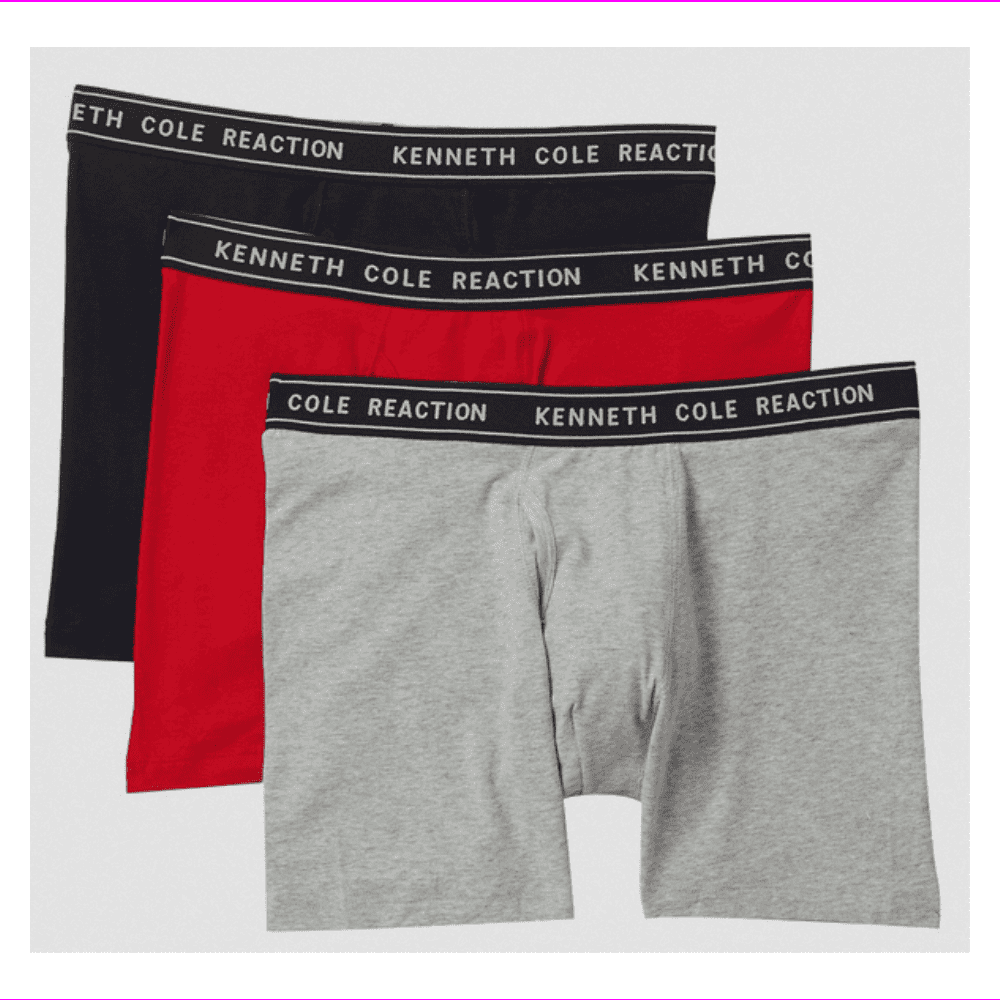 Kenneth Cole Men's Underwear - Cotton Stretch Boxer Briefs with Pouch - 3  Pack Classic Multipack Boxer Briefs for Men (S-XL), Black Pop, Small :  : Clothing, Shoes & Accessories