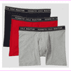 Kenneth Cole Reaction Men's Cotton Stretch Boxer Briefs, Pack 3, L