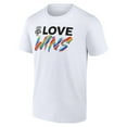 thumbnail image 2 of Men's White Wisconsin Badgers Love Wins T-Shirt, 2 of 3