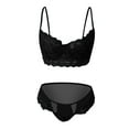 thumbnail image 5 of Bigersell Panties Clearance No Show Underwear Women G-Strings Panty Style P-333 Nylon Period Panties Plus Size Thongs Briefs Mid Waist Women's Bikini Panties Black M, 5 of 5