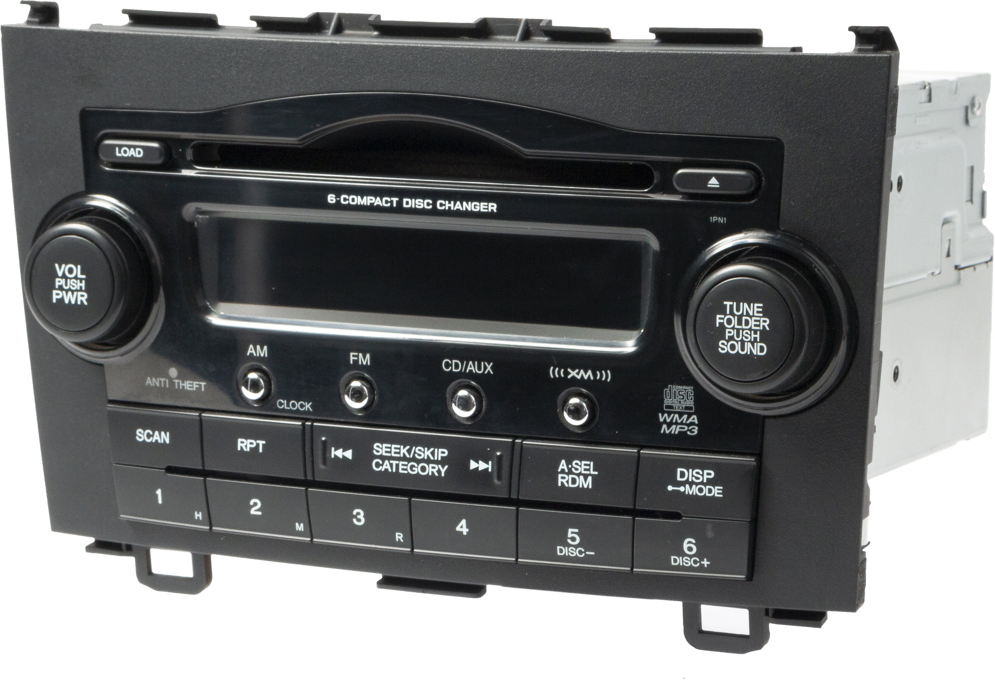 Restored Honda CR-V 2008-2009 Radio AM FM 6 Disc CD Player Sat Ready 39100-SWA-A100 1PN1 (Refurbished)