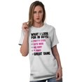 thumbnail image 2 of Animal Ladies TShirts Tees T For Women What I Look for In Guys Great Dane Dog Lady J, 2 of 2