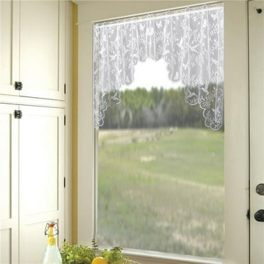 Heritage Lace 7320WS-36PR Hummingbirds Swag Pair, White - 72 x 36 in.