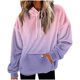 thumbnail image 2 of HongQid Fuzzy Hoodies for Women Pullover Sport Hoodie Cozy Oversized Pockets Hooded Sweatshirt Athletic Fleece Hoodies, 2 of 5