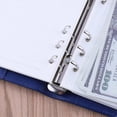 thumbnail image 4 of A6 Pu Leather Budget Binder Refillable 6 Ring Notebook Binder For A6 Refill Paper (a-5-f6), 4 of 4