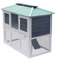 thumbnail image 1 of vidaXL Animal Rabbit Cage Double Floor Wood, 1 of 5