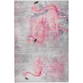 thumbnail image 2 of Addison Rugs Dream Shag Premium Machine Washable Transitional Soft Flamingos Pink Rectangle Rug, 9' x 12', 2 of 8