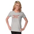 thumbnail image 4 of Scary Without A Costume Halloween Womens Slim Fit Graphic Tee Brisco Brands X, 4 of 5