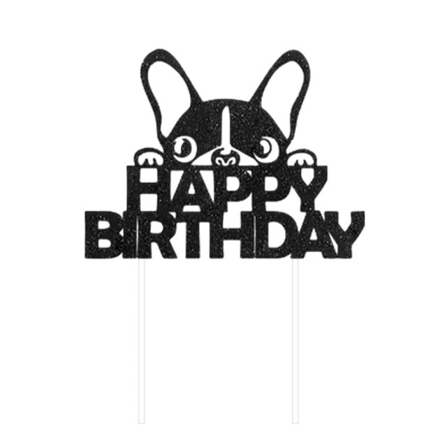 serony Plaque de Gâteau pour Chien Joyeux Anniversaire