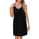 thumbnail image 1 of Vestidos de Verano Casual sin Mangas para las Mujeres Cuello Redondo Sólido Playa Boho Mini Vestidos de Sol, Poliéster, 1 of 8