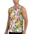 thumbnail image 2 of Easygdp Butterflies2 Men's Tank Top, Sleeveless Muscle T Shirts, Breathable, Quick-Dry, Loose for Gym, Running, Fitness - 4X-Large, 2 of 9
