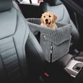 thumbnail image 2 of Asiento de coche portátil para cachorros Zulema Nido de barrera protectora de asiento de coche Gris, 2 of 6