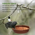 thumbnail image 3 of BAÑO DE AVES ALIMENTOR DE AVES COLGANTES, PLATAFORMA DE ALIMENTACIÓN DE PÁJAROS DE SEMILLAS AL AIRE LIBRE RONDA PARA JARDÍN, 3 of 7