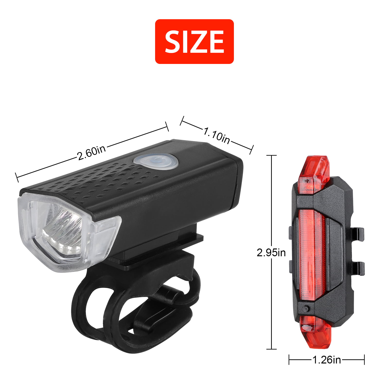 SHIVEXIM USB Rechargeable Bike Horn And Light Super Bright 3 Modes LED  Front Light and LED Lights Cycle Bike Safety Set Taillight LED Front Rear  Light Combo - Buy SHIVEXIM USB Rechargeable