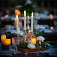 thumbnail image 3 of 6Pcs Flickering LED Taper Candles Long Candle Light Wedding Christmas Holiday Decor, 3 of 8
