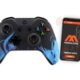 thumbnail image 1 of "Soft Touch Blue Fire Face" Smart Rapid Fire Custom Modded Controller compatible with Xbox One S Mods FPS Games and More. Control and Simply Adjust Your mods via Your Phone!, 1 of 4