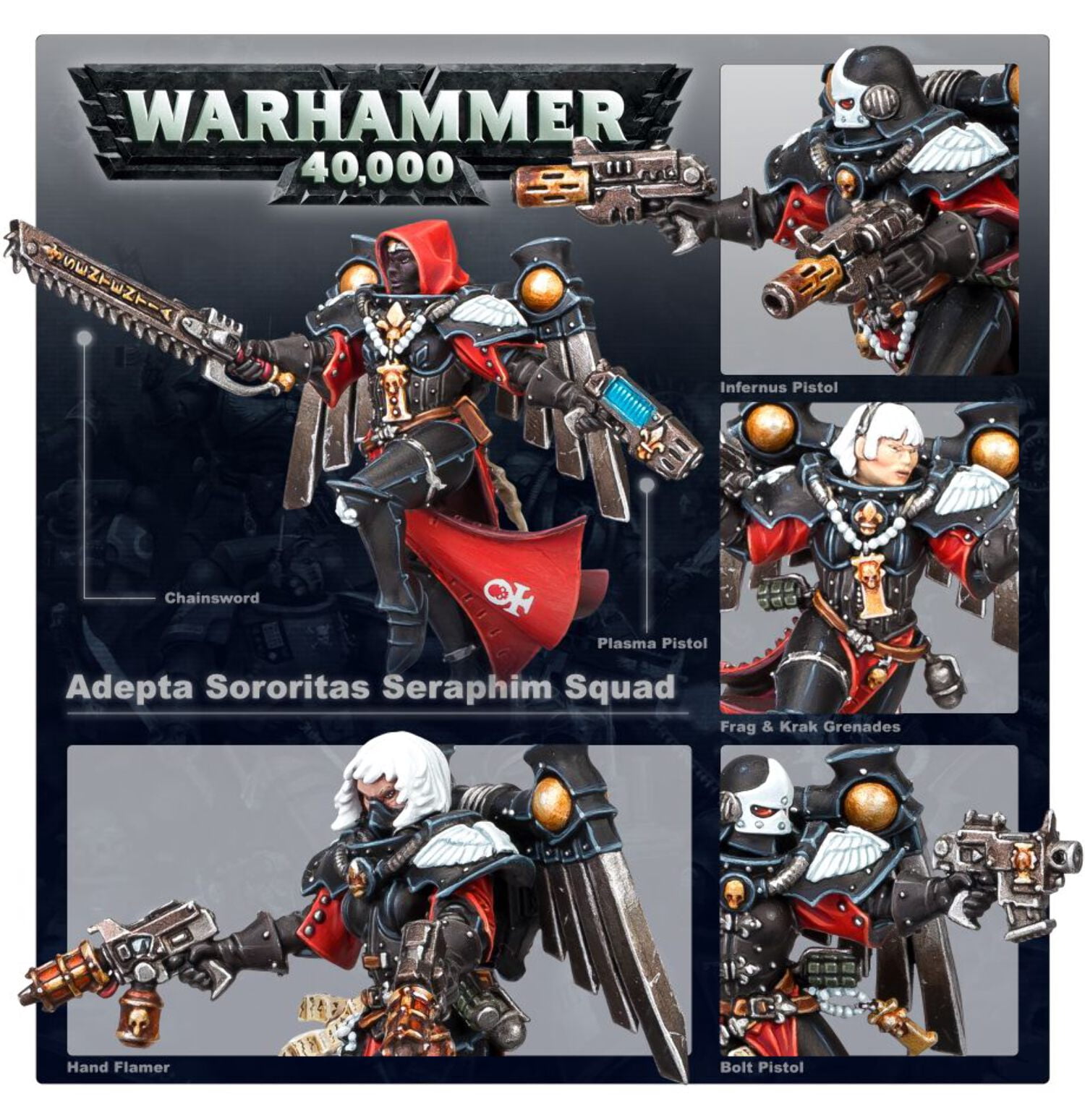 Games Workshop - Warhammer 40K - Adepta Sororitas - Seraphim Squad
