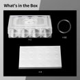 thumbnail image 5 of Coin Collection Storage Box Set with Silicone Holder, Round Display Case with Foam Inserts, Clear Acrylic Coin Holder Container, Protective Coin Collection Supplies for Collectors, Numismatists, 5 of 5