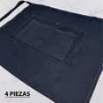 thumbnail image 2 of 4pz Mandil Delantal Mezclilla Industrial Corto Bolsas Unisex, 2 of 6