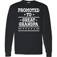 thumbnail image 3 of Inktastic Promoted to Great Grandpa Long Sleeve T-Shirt, 3 of 5