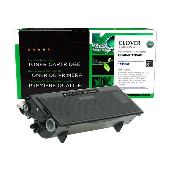 Clover Imaging Group - Black - compatible - remanufactured - toner cartridge (alternative for: Brother TN540) - for Brother DCP-8040, 8045, HL-5140, 5150, 5170, MFC-8120, 8220, 8440, 8640, 8840