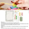 thumbnail image 4 of Beginner Crochet Kit, Crochet Kit 3 Rolls Yarn Green Dinosaur Shape  For Starter, 4 of 8