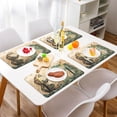 thumbnail image 2 of Wobogo Lynx and Dragon Painting Placemats Coasters Set of 4 Heat-resistant Non-slip Easy to Clean Square Dinner Plate Mat, 2 of 8