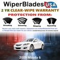 thumbnail image 2 of 2009 Mazda 6 Beam Wiper Blades Wipers w/2yr Warranty (Set of 2), 2 of 5