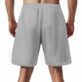thumbnail image 5 of Mgmyaa Mens Casual Shorts Summer Drawstring Elastic Waist Beach Sweat Shorts Texture with Multi-Pockets, 5 of 6