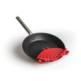 thumbnail image 4 of Colador con clip OTOTO Crabby de silicona y acero inoxidable, color rojo, 4 of 9