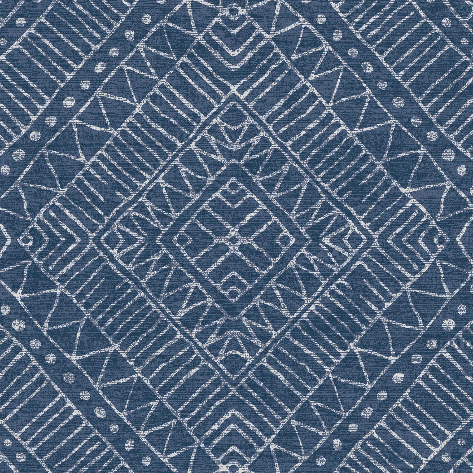 Parkview Blue Diamond Pattern 4-Piece 1500 Supreme Collection Sheet Set