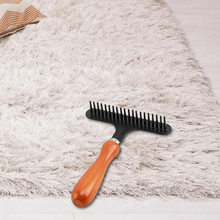 Rake Carpet Rug Grooming Sweeper Cleaning Tools Multipurpose Groomer Restoration For Hallways Com