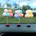 thumbnail image 4 of Colorful Balloons Car Ornaments Cute Mini Cartoon Car Creative Ornaments Decorations Car Accessories For Girls Dashboard, 4 of 7