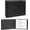 Black, variant on 3 Rings Check Binder for End-Stub Deskbook Checks, 3 a Page, Fit 3 & 9 Holes Check Faux Leather (9.1"x12.5") (Black)