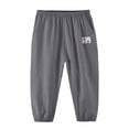 thumbnail image 6 of SJLDQY Boys Joggers Elastic Waist Wide Leg Sweatpants Summer Lightweight Casual Athletic Trousers with Pockets, 6 of 8