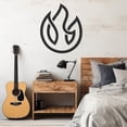 thumbnail image 2 of LaModaHome Exclusive Burning Fire Design Metal Wall Art – Durable & Artistic Metal Wall Art for Home and Office Decor, Perfect for Any Interior Design Aesthetic, 2 of 5
