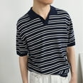 thumbnail image 6 of MQLKF Men's Fashion Shirts Casual Long Sleeve Golf Shirts Color Block Cotton Top Skeleton Stylish Breathable Comfortable Breathable Handsome Men's Polo Shirt, 6 of 6