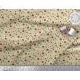 thumbnail image 2 of Soimoi Beige Poly Georgette Fabric Flower Artistic Print Fabric by the Yard 42 Inch Wide, 2 of 3