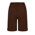 thumbnail image 5 of Rezuofi 1 Pcs Summer Shorts for Women Loose Fit Knee Length Bermuda Shorts with Drawstring Pockets Casual Beach Half Pants 2025 Clearance, 5 of 6