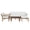 1 #: Beige, variant on Harper & Bright Designs Outdoor Counter Height Dining Set for 4, 5 Pieces Acacia Wood Patio Dining Table with Slatted Design and Chairs with Cushions for Poolside Balcony Backyard, Mocha