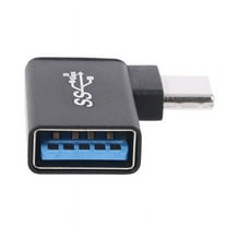 XISAOK USB C to USB 3.0 Aluminum Adapter USB A 3.0 Female to 90 Degree 3.1 Converter